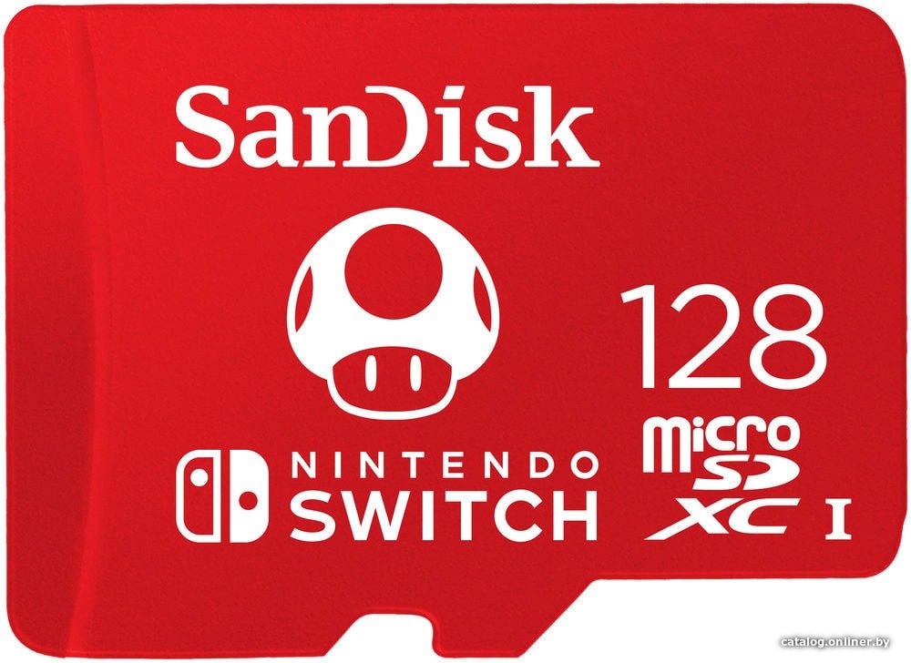 Карта памяти SanDisk Nintendo Switch Licensed Card Super Mario Edition microSDXC 128GB SDSQXAO-128G-GNCZN