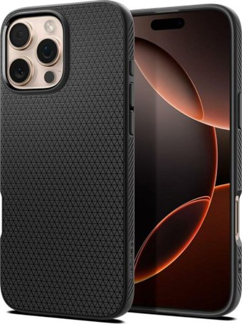 Чехол для телефона Spigen Liquid Air для iPhone 16 Pro Max Matte Black