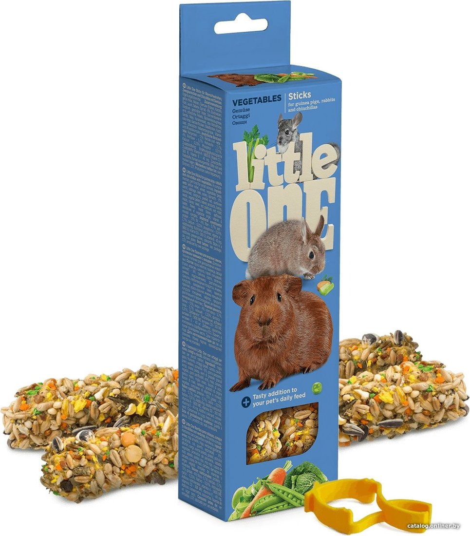 Лакомство для грызунов Little One Палочки с овощами 2х60 г