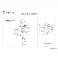 Припотолочная люстра Freya Bice FR5101-CL-04-CN