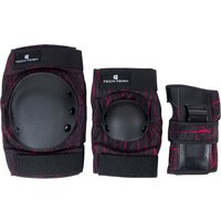 Комплект защиты Tech Team Safe fit adult 4.0 NN013991 (XL, черный/красный)