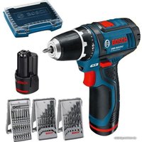 Дрель-шуруповерт Bosch GSR 12V-15 Professional 0615990GD9 (с 2-мя АКБ, набор оснастки)