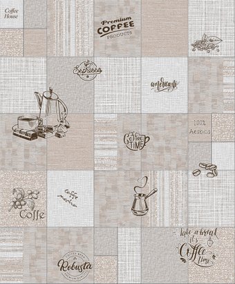 Виниловые обои Гомельобои Кофе к-51 13ВФ4К (вспененный винил на флизелине)