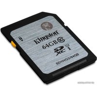 Карта памяти Kingston SDXC (Class 10) 64GB (SD10VG2/64GB)