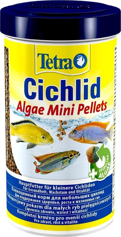 

Сухой корм Tetra Cichlid Algae Mini Pellets 0.5 л