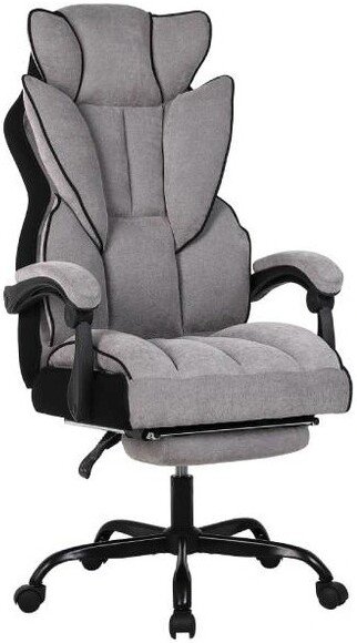 

Игровое (геймерское) кресло King Style Pluffy Fabric Black (серый)