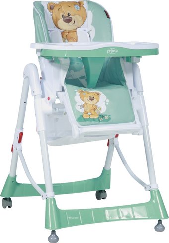 Высокий стульчик Lorelli Primo 2018 Green Cute Bear
