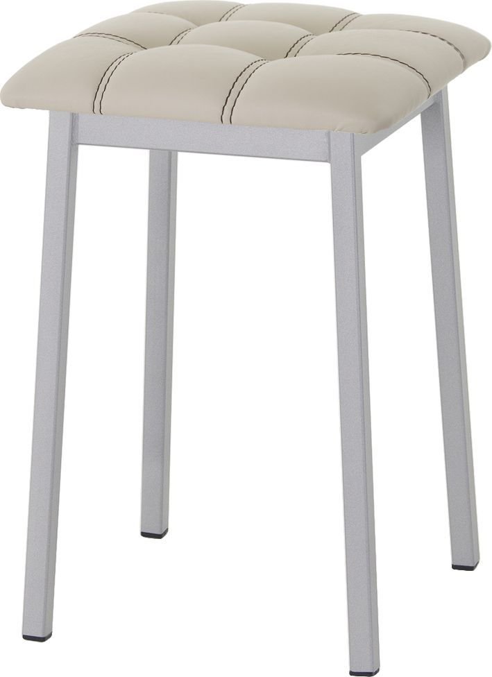 

Табурет AMC Comfort 7К5.3 (кожзам, бежевый/серебристый)
