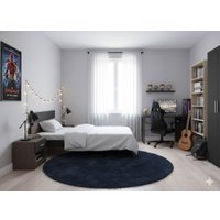 Кровать PROxSON Milton 80x200 (черный/ясень шимо темный)