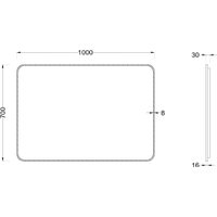  Roxen Зеркало Simon Long 510205-100B 100x70 в Орше