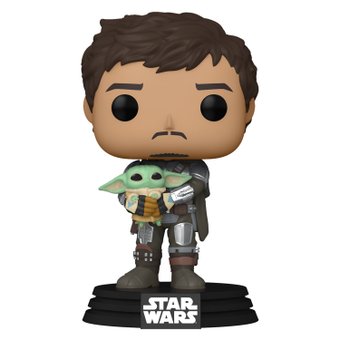 Funko Bobble Star Wars Mandalorian Mandalorian with Grogu 54525