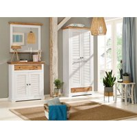 Шкаф распашной Диприз Асти 2 дв.1 ящ. Д.7317-1 (дуб/белый воск/дуб масло) в Солигорске