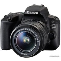 Зеркальный фотоаппарат Canon EOS 200D Kit 18-55 III (черный)