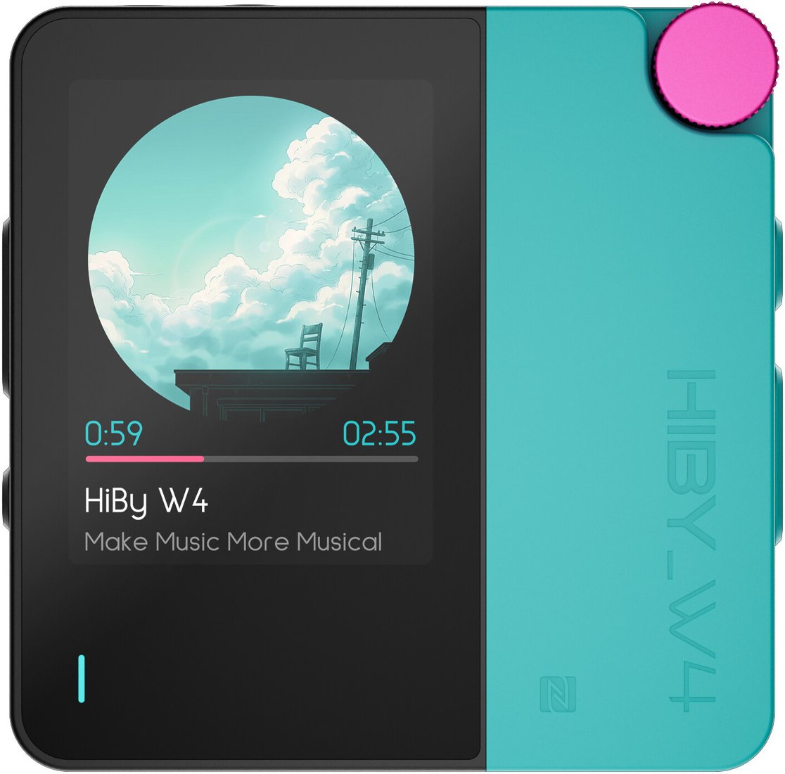 Портативный усилитель HiBy W4 (бирюзовый)