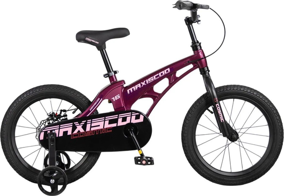 Детский велосипед Maxiscoo Cosmic 16 2026 MSC-C1656B (розовый глянцевый)