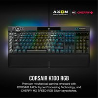 Клавиатура Corsair K100 RGB (черный, Cherry MX Speed, нет кириллицы)