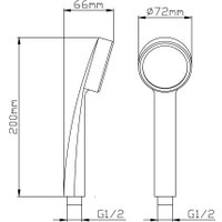 Душевая лейка Potato P080