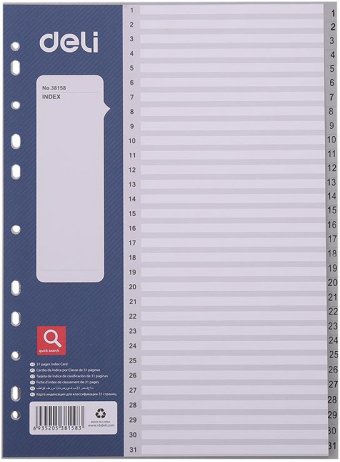 Разделитель документов Deli 38158