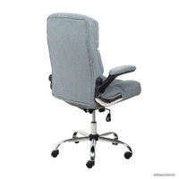 Офисное кресло AksHome Caesar Chrome (вельвет, серый)