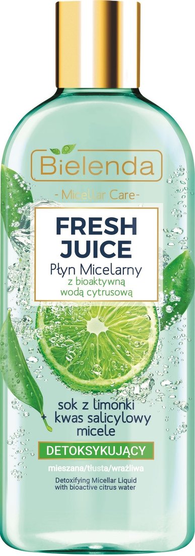 

Bielenda Мицеллярная вода Fresh Juice детоксифицирующая лайм 500 мл
