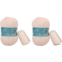 Набор пряжи для вязания ХоббиБум Пух норки H888 50 г 340 м (ванильный розовый)