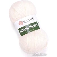 Пряжа для вязания Yarnart Mohair Trendy 1003 100 г 220 м (молочный)