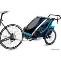 Детский велоприцеп Thule Chariot Cross 2 (Thule Blue/Poseidon)