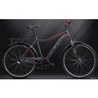 Велосипед LTD Cruiser 640 (графит/красный, 2019)