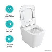 Унитаз подвесной OWL 1975 Vatter Ruta H mini Slim с сиденьем DP микролифт OWLT190403S