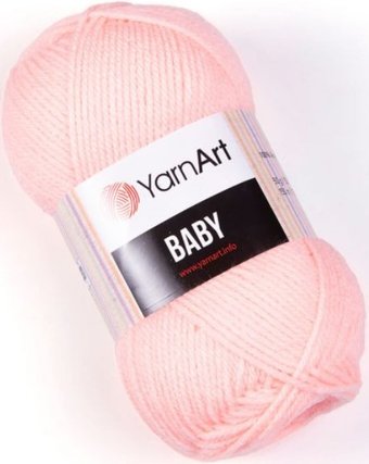 Yarnart Baby 100% акрил 204 50 г (150 м, персиковый)