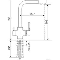 Смеситель Ulgran UQ-016-07 (уголь)