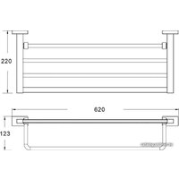Полка для полотенца Shevanik SG5608H