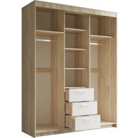 Шкаф-купе Евва Престиж без зеркал ПР-4D2Z3S (дуб сонома/бодега белый) в Бресте