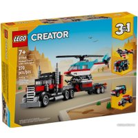 Конструктор LEGO Creator 31146 Грузовик-платформа с вертолетом 3в1