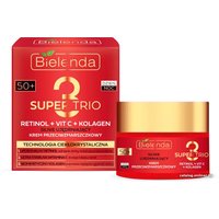  Bielenda Крем для лица Super Trio Retinol+Vit C+Kolagen 50+ день/ночь 50 мл