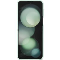 Чехол для телефона Samsung Silicone Case with Ring Z Flip5 (мятный)