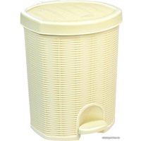 Мусорное ведро Эльфпласт Elegance EP337 с педалью 18 л (бежевый)