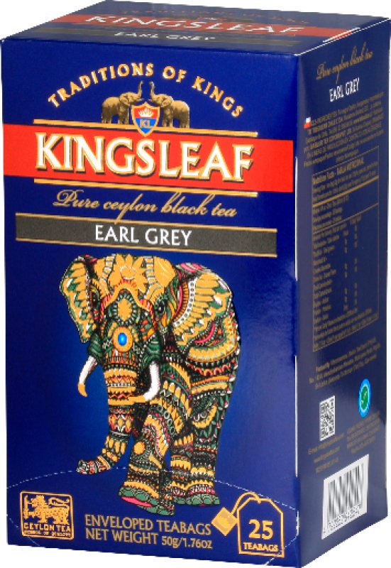 Черный чай Kings Leaf Earl grey 25 шт