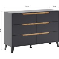 Комод ЭлиГард Eyva 6S (графит)