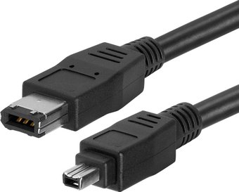 Кабель FireWire IEEE1394 6pin-4pin 1.8 м (черный)
