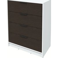 Комод Интерлиния Концепт КТ-К80 Глосс (белый платинум/дуб английский)