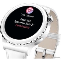 Умные часы Huawei Watch GT 3 Pro Ceramic 43 мм + Huawei FreeBuds 4i (белый/кожа)