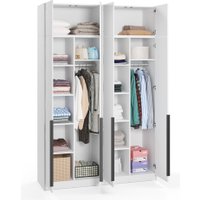 Шкаф распашной Soma Lord Black 4-х створчатый 160x240 (белый)