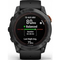 Умные часы Garmin Fenix 7 Pro Solar (сланцево-серый/черный)