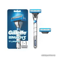 Бритвенный станок Gillette Mach3 Turbo 3D 2 сменные кассеты 7702018519989