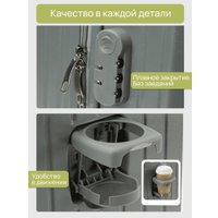 Чемодан-спиннер Homa С бьютикейсом 2CHMD-S-GR (серый, S)