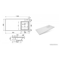 Умывальник Эстет Dallas Silk 100x48 R ФР-00014933