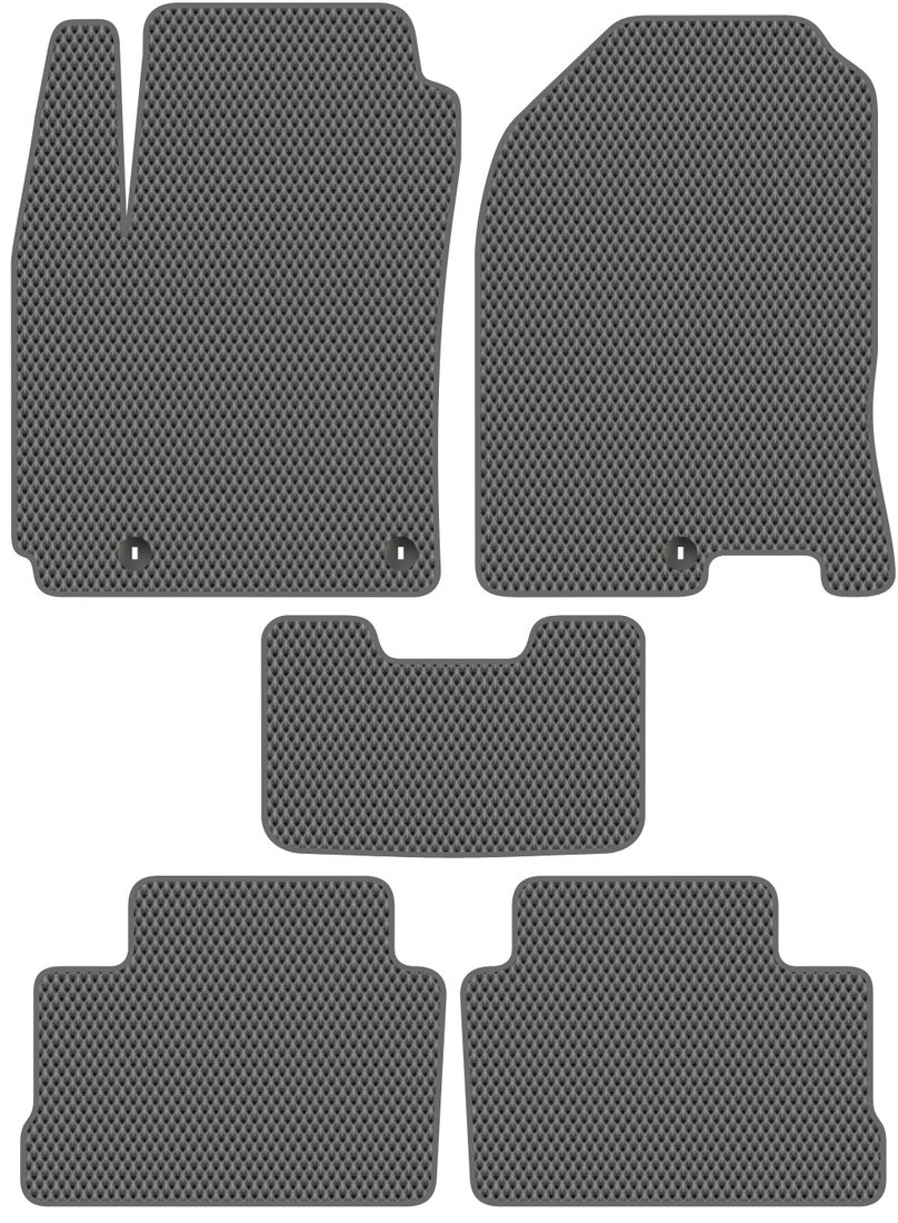 

Комплект ковриков для авто Alicosta Hyundai KONA I (suv / OS) 2017 - 2021 (серый, ромб)