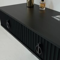 Туалетный столик без зеркала Shtabe Royal 5110 эко (черный/р.черная)