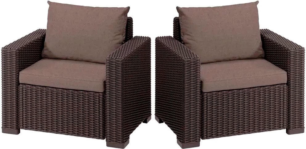 

Набор садовой мебели Keter California Chair 231639 (2 шт, коричневый)
